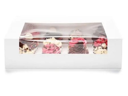 Window Cupcake Box - 12 Cupcakes Online Hot Sale