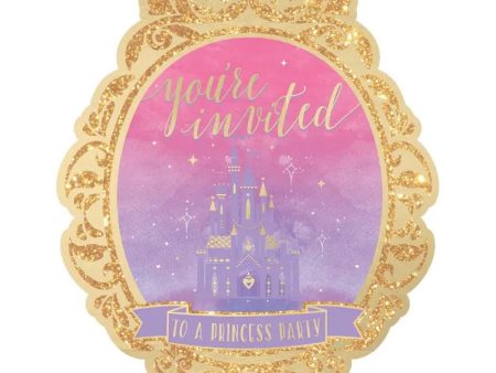 Disney Princess Once Upon A Time Deluxe Invitations - 8 Pkt Fashion