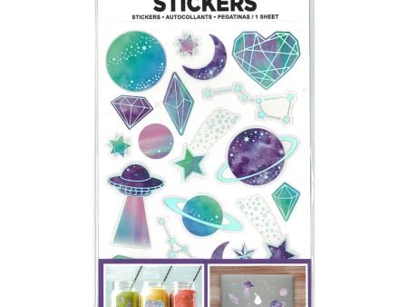 Transparent Space Stickers Cheap