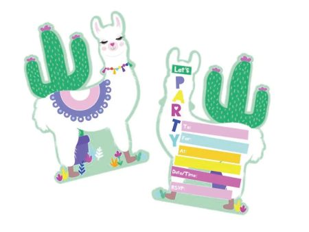 Llama Invitations - 8 Pkt Sale