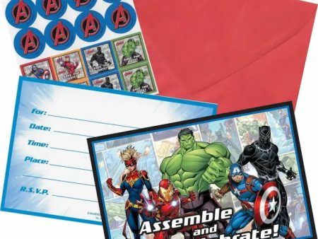 Marvel Avengers Powers Unite Invitations - 8 Pkt Online