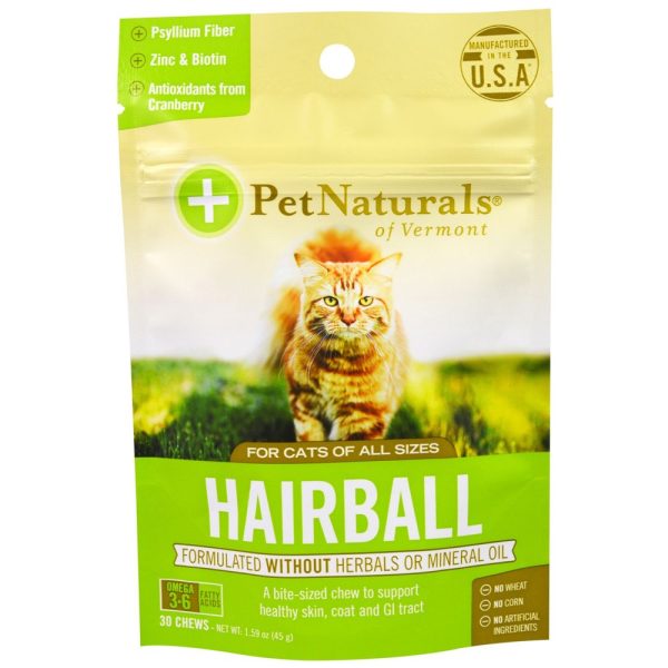 10% OFF: Pet Naturals of Vermont Hairball Supplement Cat Treat 30 Chews Discount