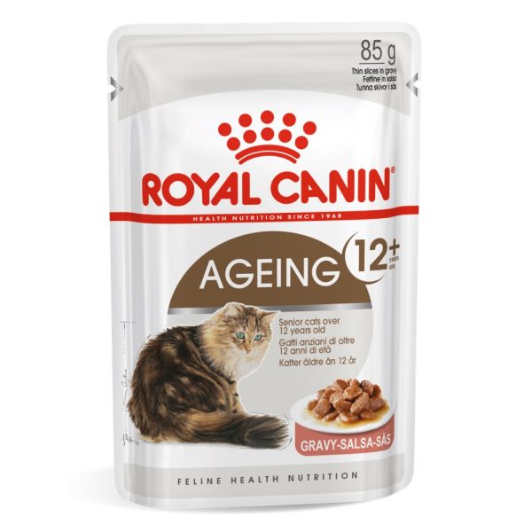 $9 OFF: Royal Canin Ageing 12+ Senior Pouch Cat Food 85g x12 Online now