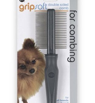 JW Gripsoft Double Sided Comb For Dog on Sale