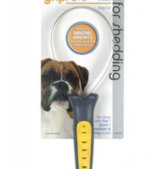 JW Gripsoft Shedding Blade Dog Brush Supply