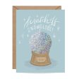 Scratch-off Snow Globe Alpine Holiday Greeting Card Discount