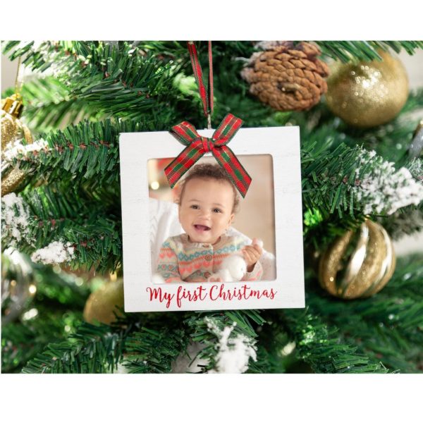 My First Christmas  Holiday Photo Ornament Hot on Sale