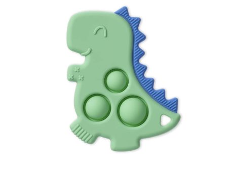 Itzy Pop Sensory Popper Teether - Green Dino Online