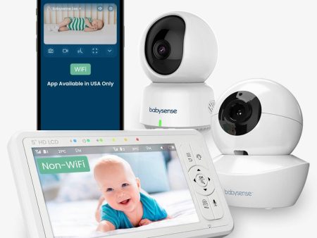 Babysense HD Dual - Baby Monitor with WiFi, and Separate Non-WiFi Camera Discount