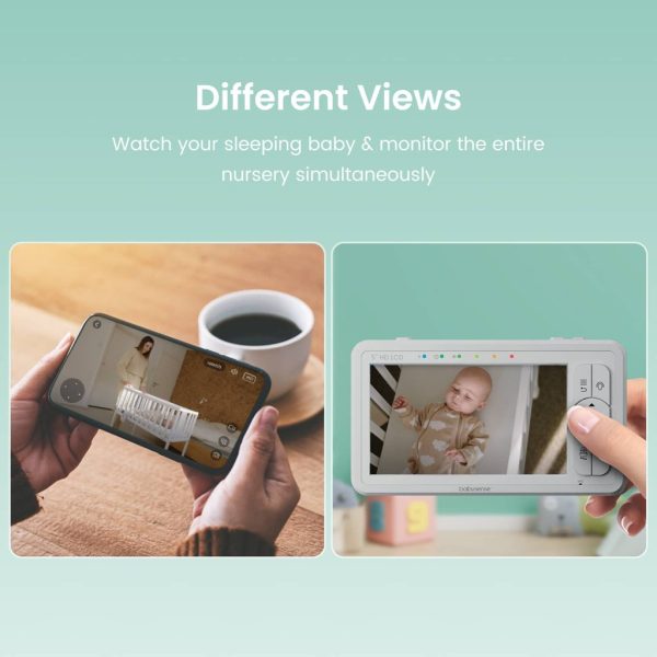 Babysense HD Dual - Baby Monitor with WiFi, and Separate Non-WiFi Camera Discount