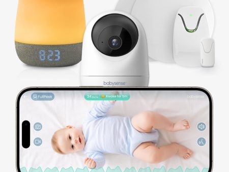 Babysense Safe Sleep Smart Nursery: Video Baby Monitor, Breathing Motion with Safety Alerts, Night Light & Sound Machine Sale