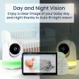 Babysense Max View: Video Baby Monitor with 2 Cameras, Non Wifi, Split Screen, Night Light & Sound Machine For Sale