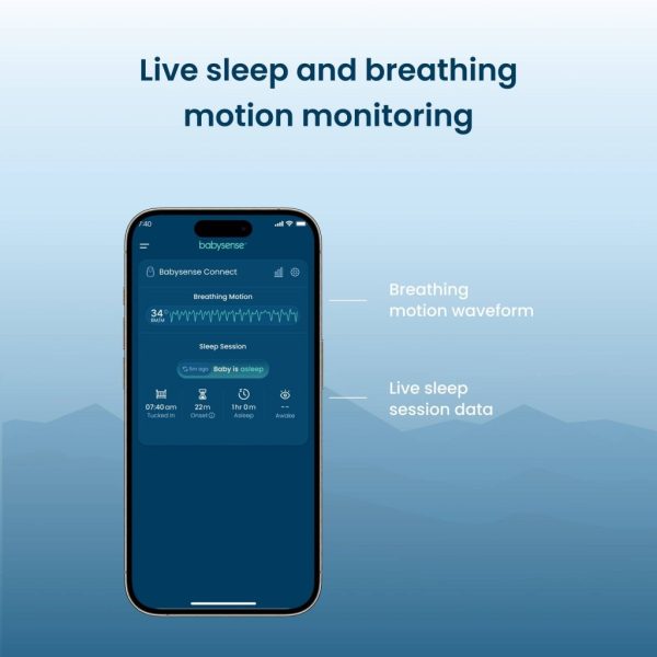 Babysense Connect Sleep Monitor: Baby Breathing Motion with Sleep Analytics Sale