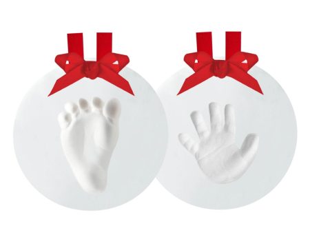 Baby’s Christmas Print Ornament, 2 Pack Fashion