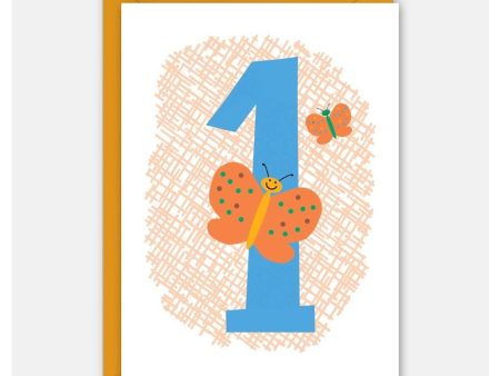 1st Birthday - Numbered Child s Birthday Card Cheap