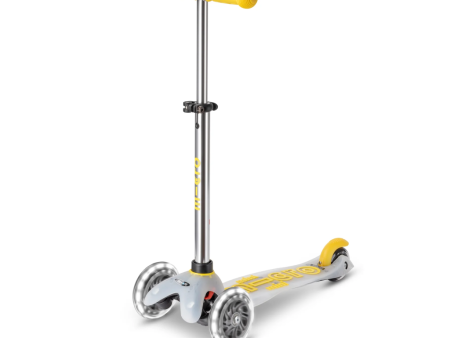 Mini Deluxe LED Scooter - Yellow Flux Online Sale