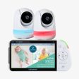 Babysense Max View: Video Baby Monitor with 2 Cameras, Non Wifi, Split Screen, Night Light & Sound Machine For Sale