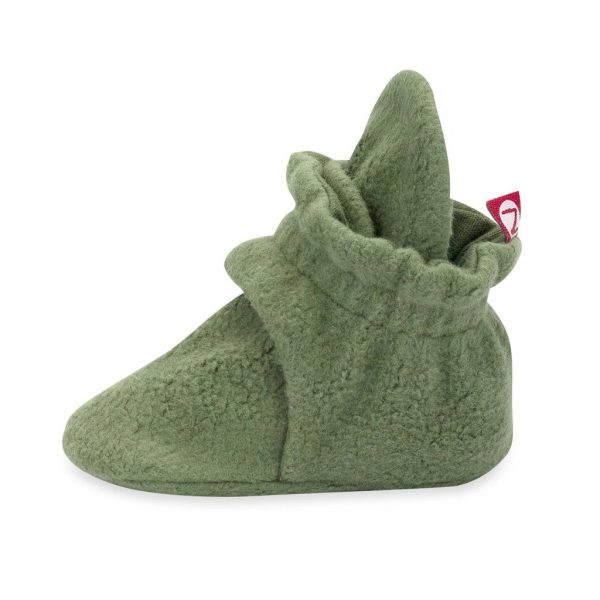 Cozie Fleece Baby Booties - Olive Online now