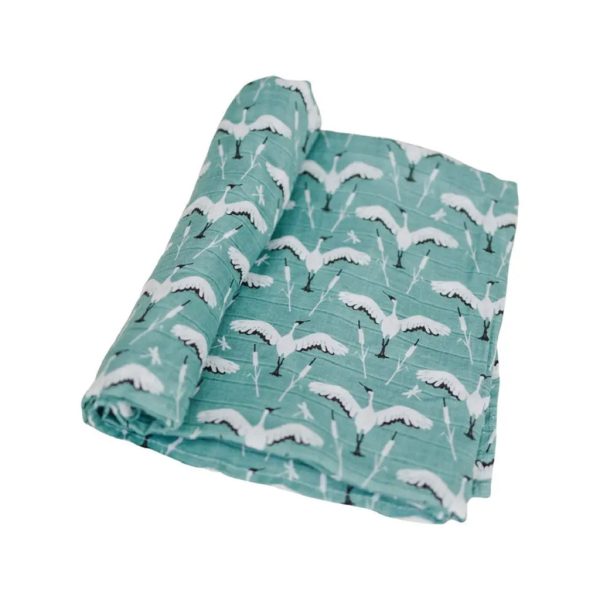 Oh So Soft Muslin Swaddle - Crane Cheap