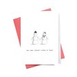 Coolest Couple in Town Holiday Greeting Card For Sale