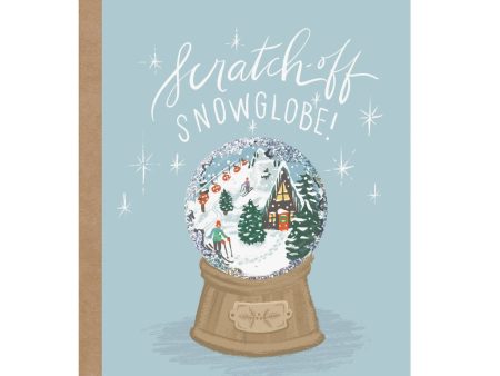 Scratch-off Snow Globe Alpine Holiday Greeting Card Discount