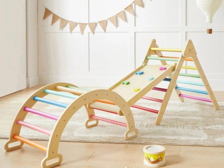 Tiny Land® 7-in-1 Rainbow Climbing Set For Cheap