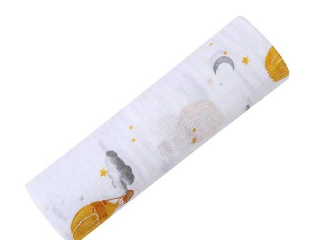 Organic Cotton Muslin Swaddle - Hot Air Balloon Online now