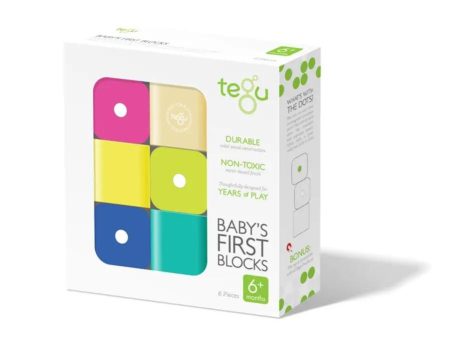 Baby s First Blocks Magnetic Wooden Block Set - 6 pcs Online now