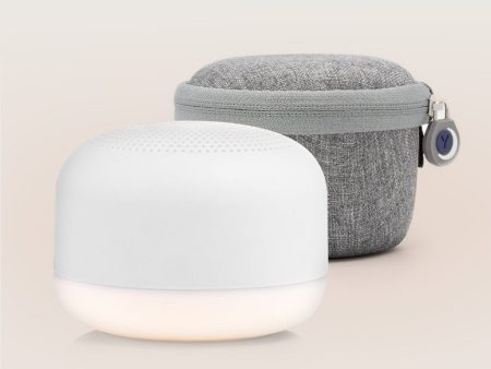 Travel Mini Sound Machine with Nightlight, White, and Travel Case Supply