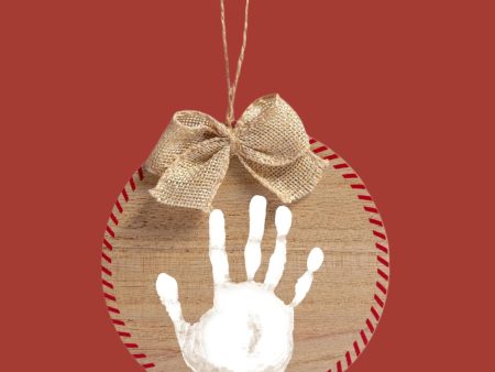 Baby Hand Foot Print Fill In Holiday Ornament Cheap