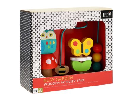 Busy Garden Wooden Activity Trio Sale